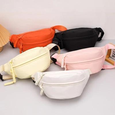 Moda Lona Zíper Peito Cintura Bolsas para Mulheres Grande Capacidade Bolsas de Ombro Artigos de Higiene Pessoal Diários Bolsas Organizadoras Crossbody