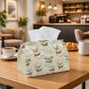 1pc Vintage Steampunk Fantasy Tissue Box - Airship Cloud Sky View Napkin Storage Box, Suitable for Rolls/facial Tissues/single Sheets,Two Sizes Availa