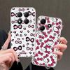 Hello Kitty Niedliche Rosa Schleife Hülle für Xiaomi Redmi Note 14 Pro Plus 14C Note 13 11 11S 9 10 13C 12 12S A4 10S Weiche Handyhülle