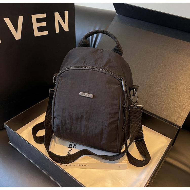 2025 spring new large-capacity commuter travel backpack shoulder handbag women's lightweight Oxford cloth backpack