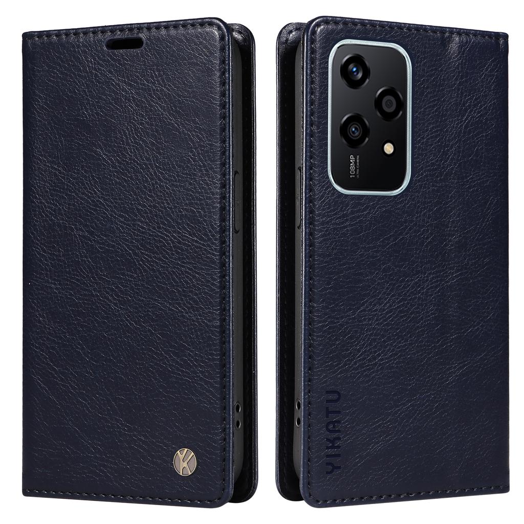 YIKATU YK-006 For Honor 200 Lite Wallet Case Litchi Texture Leather Magnetic Absorption Phone Cover