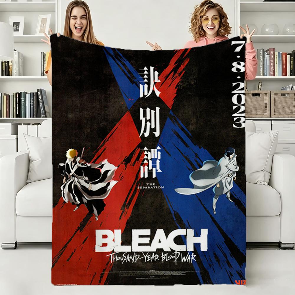 B-Bleach-Thousand Year Blood War 2026 TV Soft Warm Flannel Blanket Art For Bedroom Wall Living Room Decor Bed Picnic Office Gift