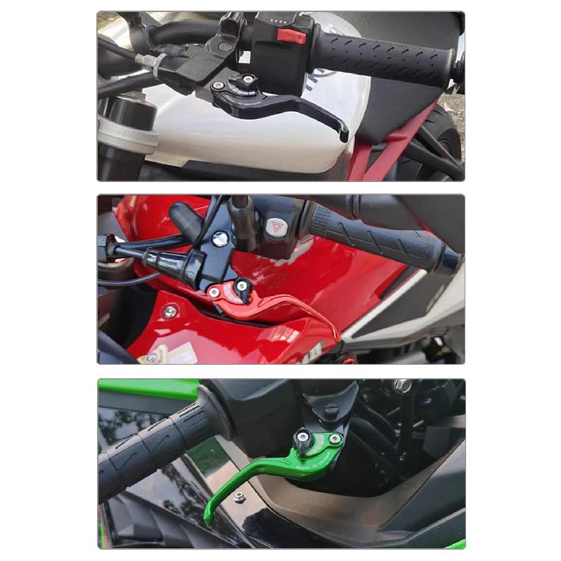 For VOGE 300R 300RR 300AC Motorcycle 2Finger Short Handle Brake Lever CNC Aluminium Brake Clutch Lever Set