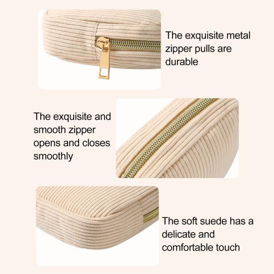 Yousheng Cosmetic Bag Zipper Closure Waterproof Portable Compact Design Sanitary Napkin Organizer Makeup Storage Bag