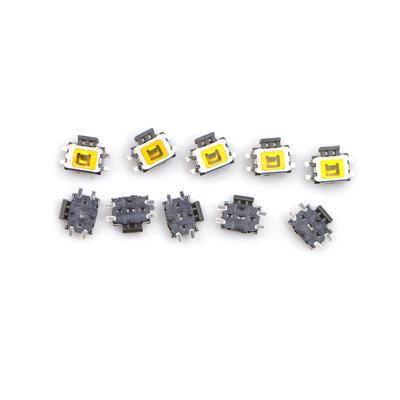 10Pcs Yd-3414 4Pin Smd Turtle Tipo Tact Power Side Switch Botão