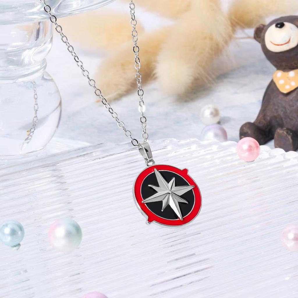 Acrylic Necklace Skz Fluorescent Rod Inspired Compass Pendant Necklace