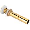 Wash Basin Sink Drain Anti Clogging Bathroom Drainer Stopper Accessories Non Overflow Gold(Flap with Hole )