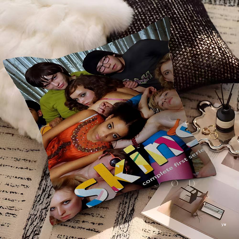 TV Series Skins Cushion Cover Polyester Sofa Cushions Decorative Throw Pillows Home Decoration Pillowcover