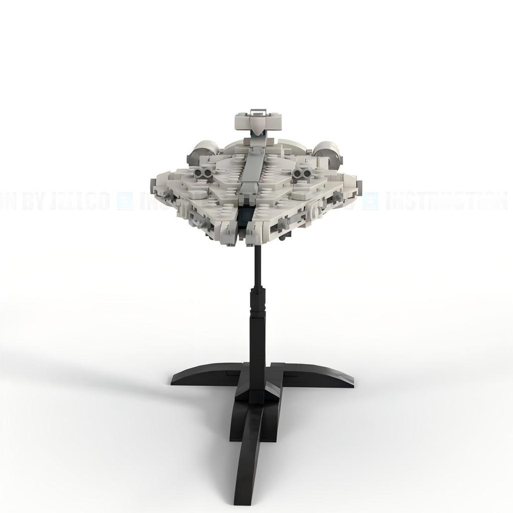 Compatible - 107086 Mini Imperial Light Cruiser - White, Model Building Block Gift Ornament