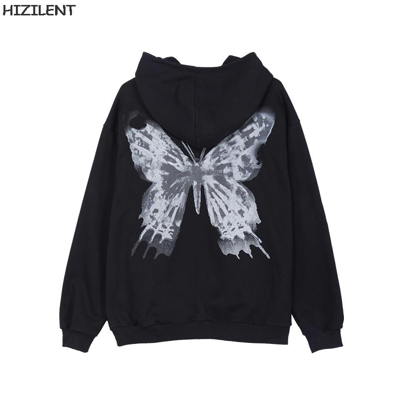 Buy Women Hip Hop Streetwear Hoodies Women Jacket Butterfly Print Coat Goth Harajuku Y2k Aesthetic Clothes Grunge Punk Jacket Zip Up At Affordable Prices Free Shipping Real Reviews With Photos Joom