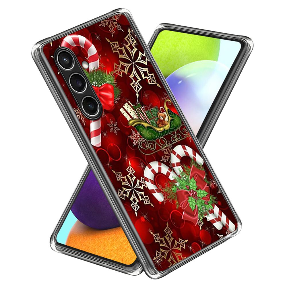 For Samsung Galaxy S24 FE Case Christmas Pattern Printing Soft TPU Phone Cover