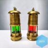 Set of 2 / Lantern Nautical Maritime Anchor Ship Lantern Vintage Boat Oil Lamp