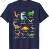 Types Of Dinosaurs S Dino Identification T Shirt Vintage Versatile Stylish Top For Everyday Wear Soft Slightly Graphic