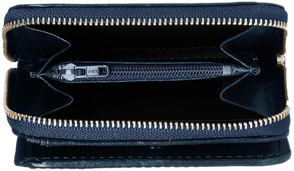 Round Zipper Bifold Wallet Sheep XP34410 Navy [El Homme]