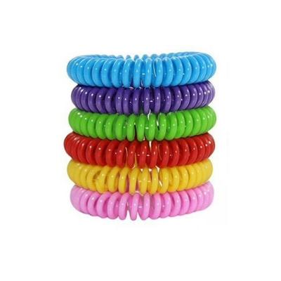 Citronella Anti-Mosquito Spiral Bracelet Chemical-Free One Size for Children and Adults - Random Colors