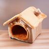 Dog House Style Bed Removable Washable Pet Bed for Small Dogs Teddy Winter Warm Cat Dog House Soft Pet Bed Tent Pet Supplies