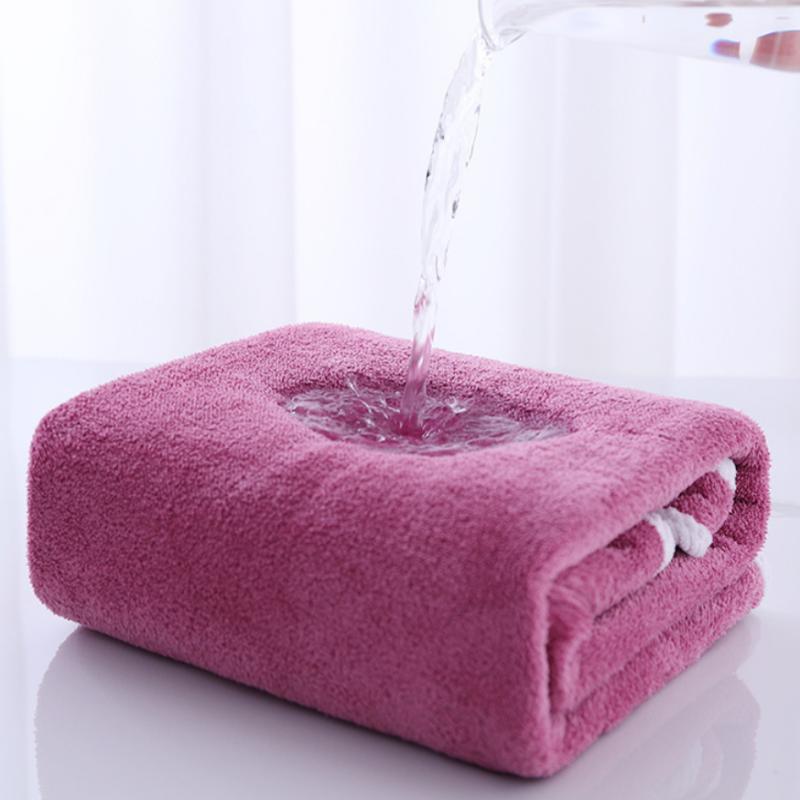 Women Coral Fleece Bathrobe Absorbent Soft Quick Dry Adult Towel Gown for Shower Home Use Spa Relaxation Sleepwear