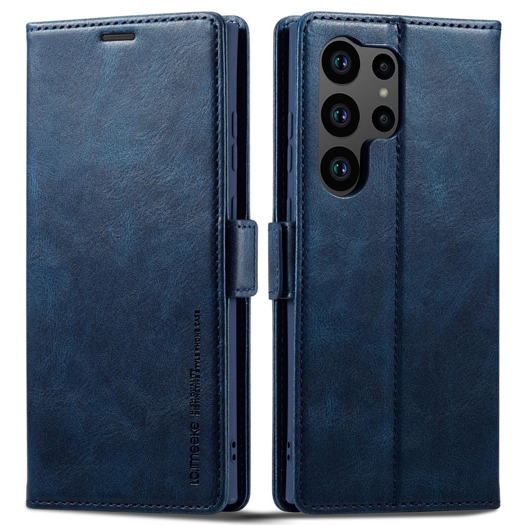 LC.IMEEKE For Samsung Galaxy S24 Ultra Case RFID Blocking Wallet Leather Phone Cover