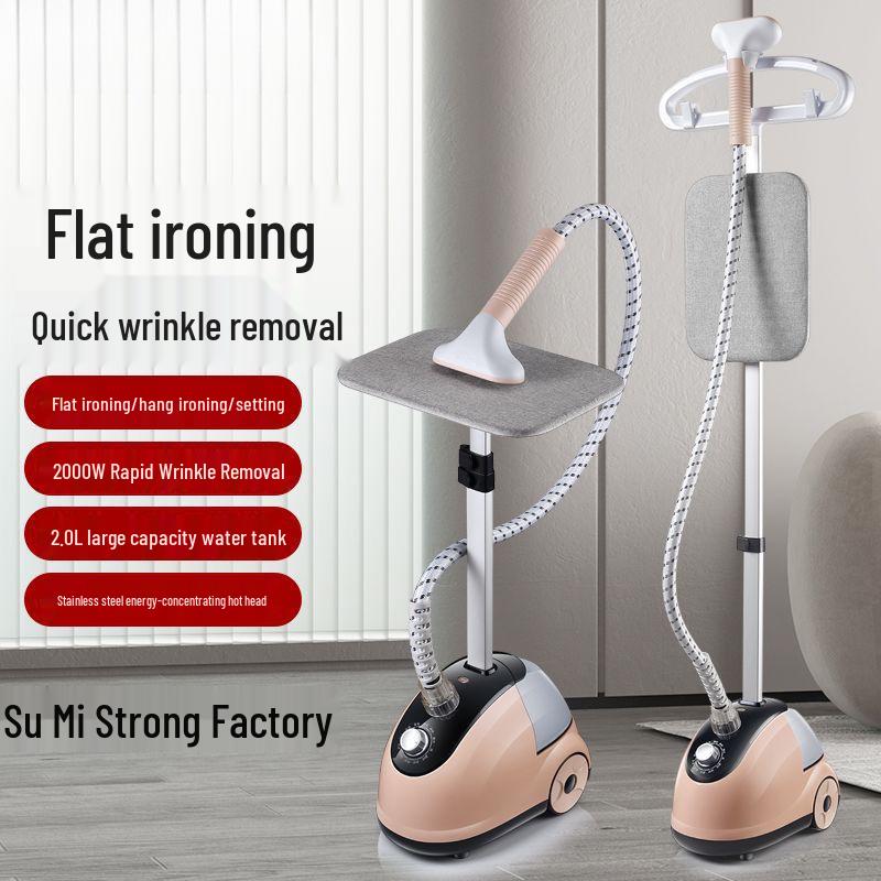 

Multi-Functional Handheld Garment Steamer & Iron - Compact Vertical and Flat Electric Iron for Home Use Pink with 11 Settings