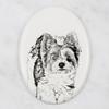 Biewer Yorkshire Terrier - commemorative plaque with a photo of a dog, tombstone with a print, personalized oval plaque from the Art-Dog brand