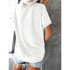 European Size Women's Spanish-Christian Blouse, Featuring the Spanish Phrase 'Let Me Change' and a Butterfly Print,Round-neck, Casual Attire