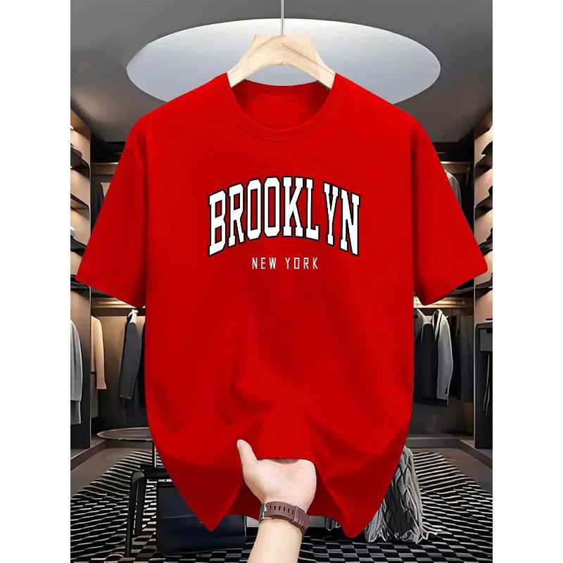 Men's Summer 100% Cotton Fashion Cross Graphic Printed Loose Large Casual Round Neck Short Sleeve T-shirt
