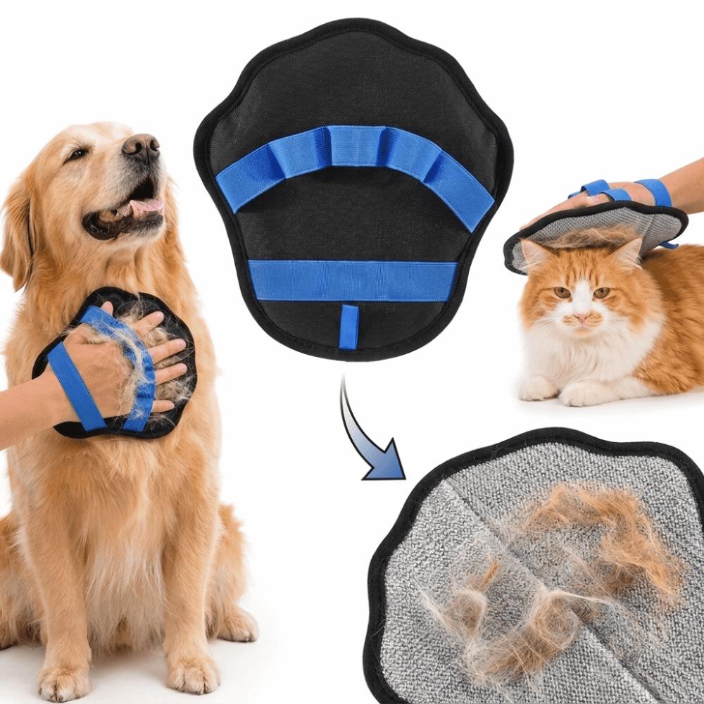 Deshedding Grooming Glove Massage Function 5 Finger Grooming Mittens Pet Grooming