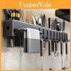 Kitchen Wall Mount Organizer With Carbon Steel Multifunctional Storage For Utensils And Knives