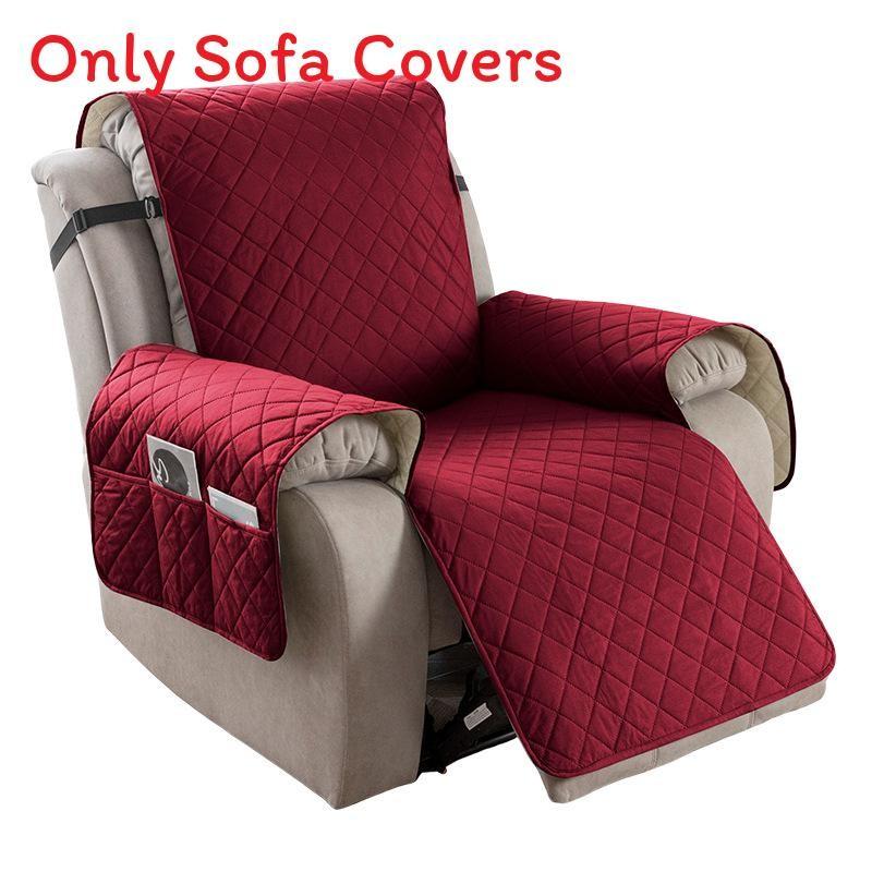Universal Polyester Square Pattern Sofa Cushion For Single Double Triple Seat Lounge Chair Protector