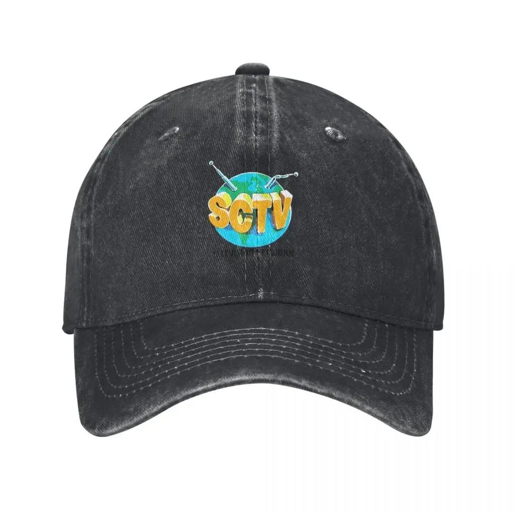 SCTV Television Network Baseball Cap Designer Hat black Luxury Brand Sunhat Golf Wear Men Women's