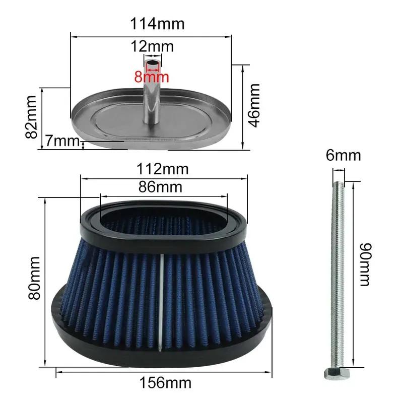 

ATV Air Filter Element for Yamaha Blaster 200 Grizzly Breeze Raptor 125 250 Breeze 125 YFS200 YFM125 R YFM250R 2XJ-14451-00-00