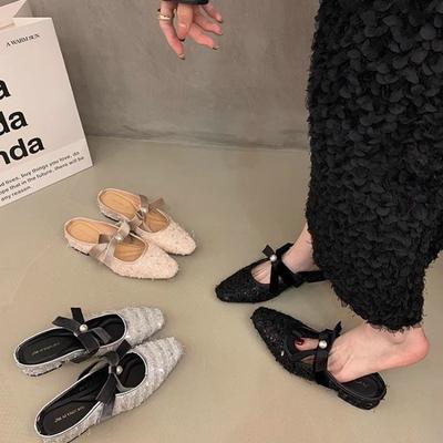 Fashion Fashion Butterfly-Knot  Flats Slippers Sandals  New 2025 Female  Slippers Footwear Women Mules