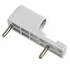 Bisagra de Bandera para Puerta de UPVC Tríada Ajustable Para Puertas de Doble Acristalamiento Bisagra Perfil de Aluminio Hidráulica Silenciosa con Amortiguador Blanco