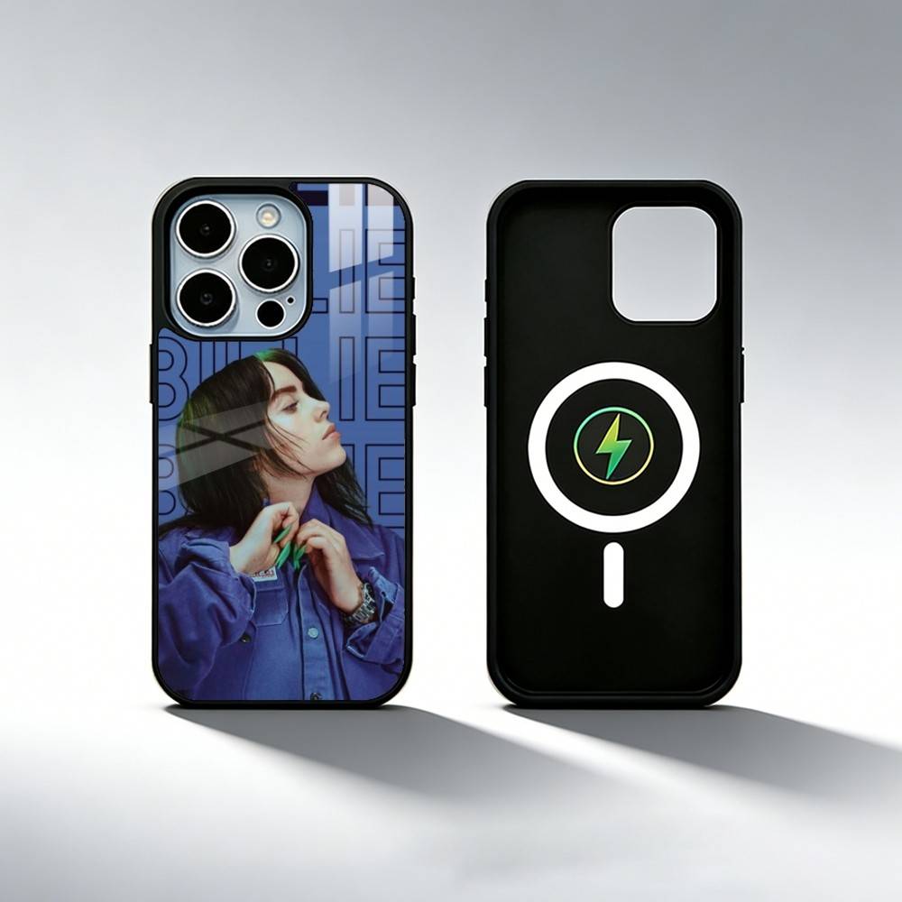 Sängerin B-Billie Eilish Handyhülle Für iPhone17,16,15,14,13,12,11 Plus,Pro Max Magnetisch Für Magsafe Kabelloses Laden