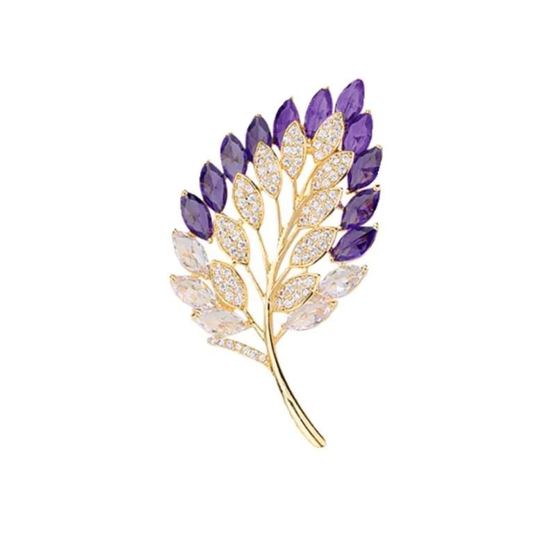 

Модная брошь, брошь с бриллиантами, брошь для костюма, аксессуары фиолетовый