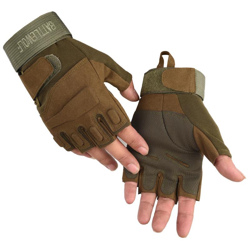 Outdoor gloves half finger non-slip wear-resistant tactical gloves full finger touch screen sports riding protection