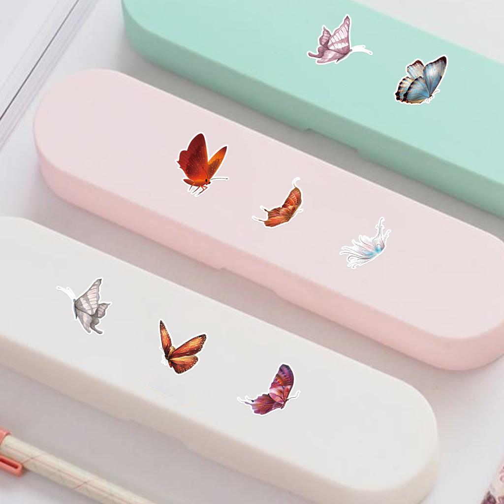 50 Butterfly Graffiti Stickers Suitcase Car Laptop Skateboard Mobile Phone Waterproof Decorative Stickers