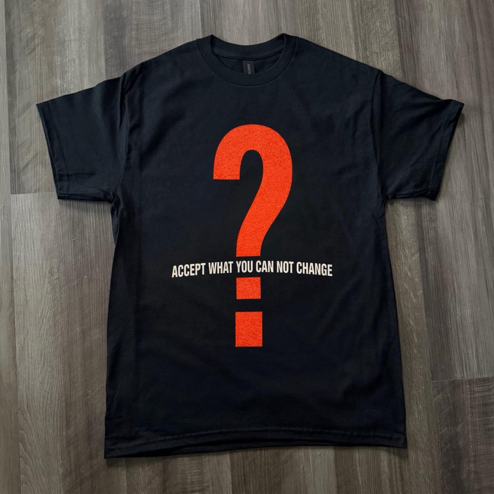 Accept what you cannot change tee, Red Question Mark Accept What You Cannot Change T-Shirt | Graphic Tee, Stoic Philosophy Shirt 2XL
