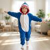 Piżama Onesie Kigurumi Kostium Przebranie Granatowy Rekin Dzieci 135-145Cm