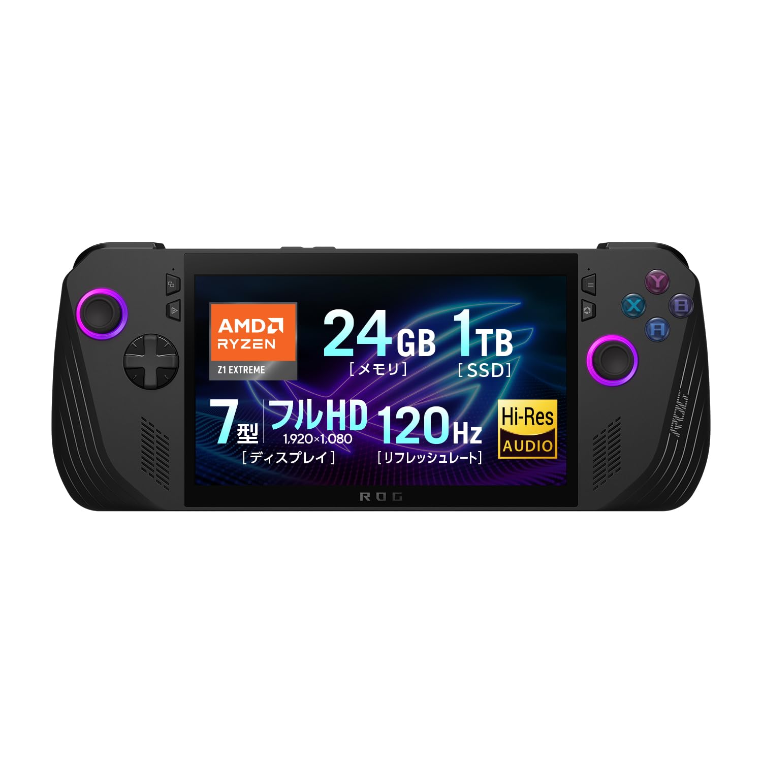 

ASUS ROG Ally X RC72LA Ігровий Ryzen Z1 24 ГБ 1 ТБ 120 Гц Оновлення Windows Чорний 7-дюймовий ПК, Екстремальний, Пам ять, SSD, Частота, 11, Портативний, 678 г, чорний