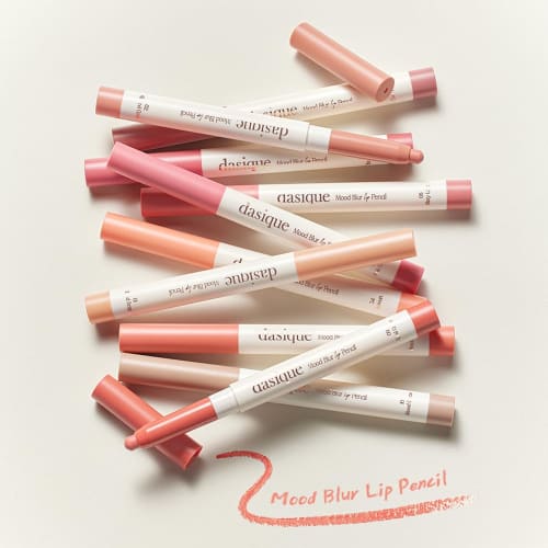Official" Dasique Daisy Clip Pencil Mood Blur Lip Pencil/Mood Blur Lip Pencil/Lip Liner/Lip Makeup (#01 Sand Beige)