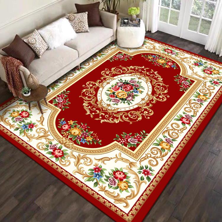 Chinese Style Living Room Carpet Sofa Coffee Table Carpet Bedroom Wear-resistant and Anti Slip Carpet