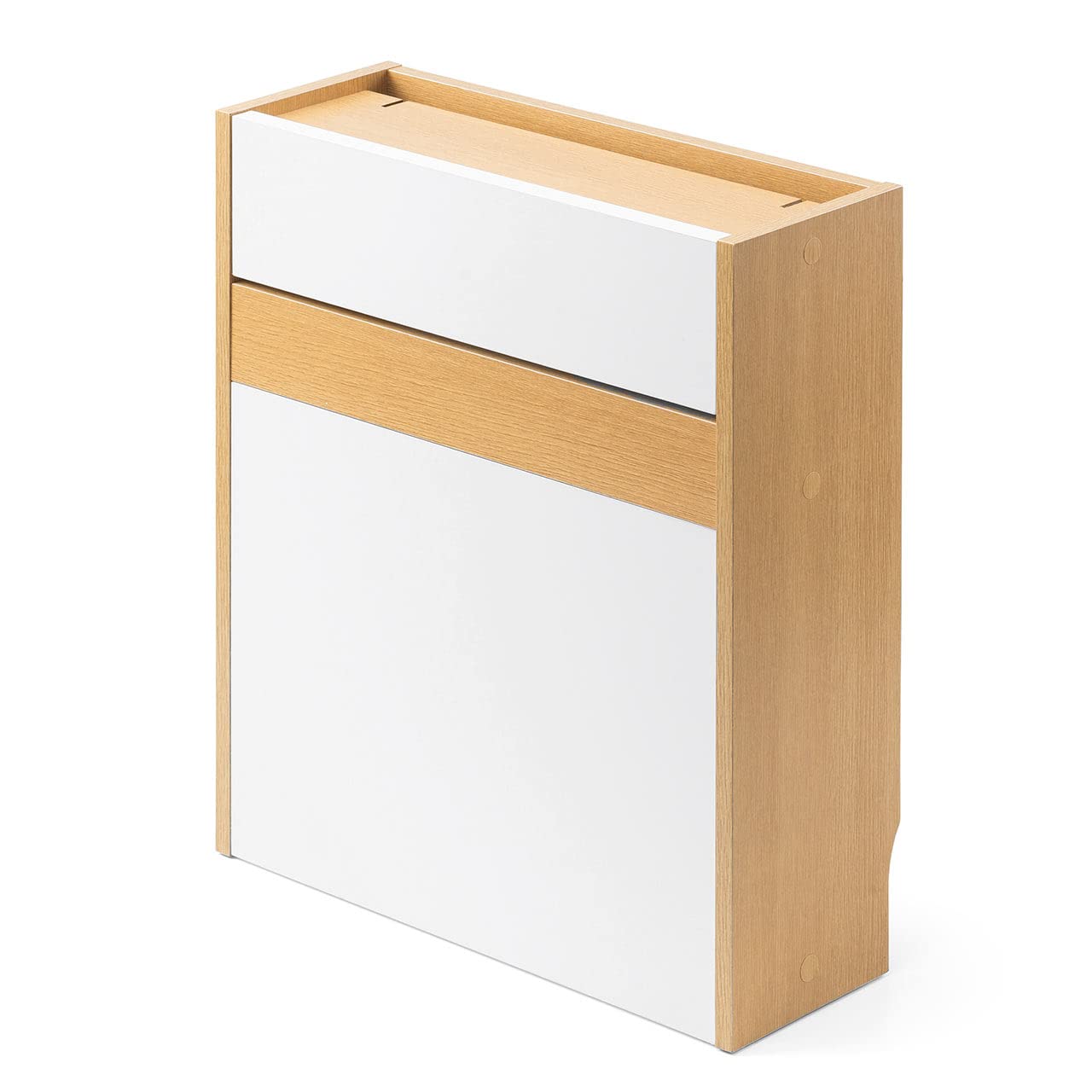 

Sanwa Direct Wooden Router Storage Box, Modem/Router Storage, Cable Box, 40cm Wide x 46cm High, Light Brown, 200-CB037LM