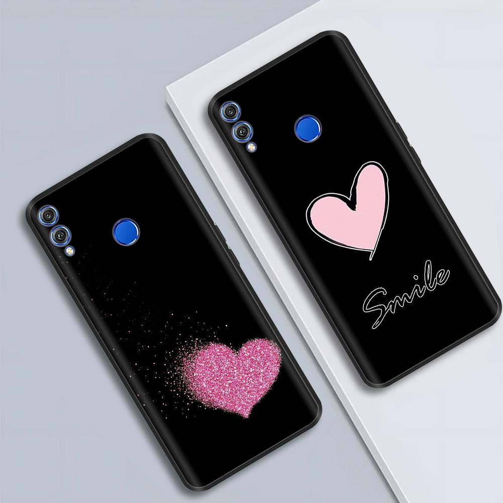 For Honor 8X Case Soft Liquid Silicone Full Coverage Phone Case For Huawei Honor 8X Cases Honor8X Cute Panda Back Cover Fundas