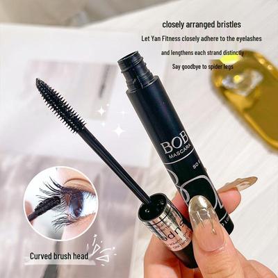 BOB Waterproof Mascara - Fine Comb, Smudge-Proof, Long-Lasting, Lengthening, Curling, Root Definition.