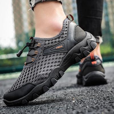 2025 été maille chaussures décontractées pour hommes chaussures de montagne respirantes chaussures de sport d'extérieur chaussures de conduite creuses chaussures de commerce extérieur