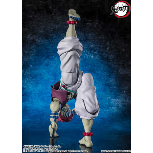 TAMASHII NATIONS S.H.Figuarts Demon Slayer: Kimetsu No Yaiba Akaza, Approximately 145mm, PVC & ABS Painted Action Figure