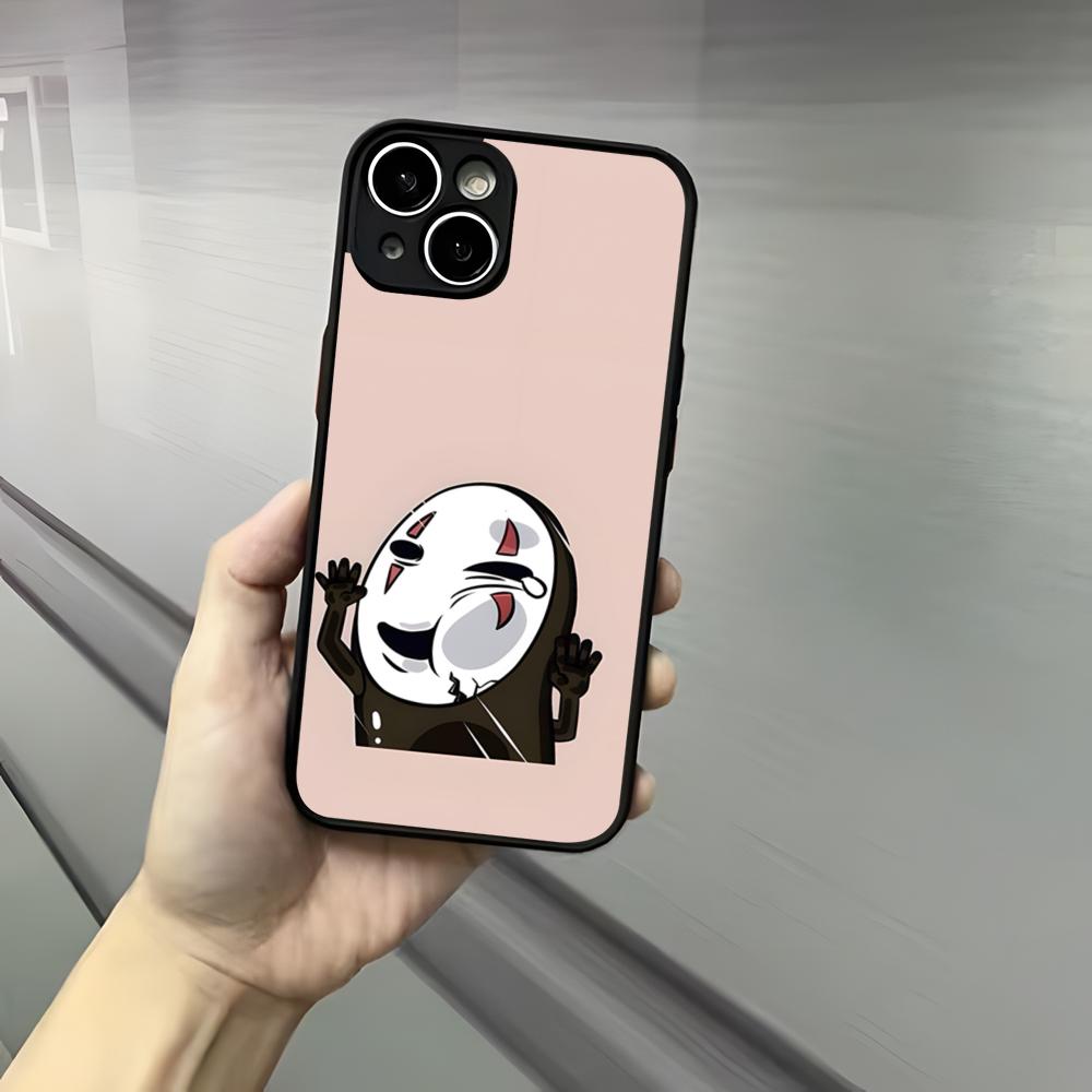 Cartoon H-Hayao M-Miyazaki Phone Case For Iphone 17 16 15 14 13 12 Pro Max Xr Air Plus Skin Feel Black Hard Shell Cover