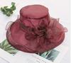 Summer new organza bucket hat outdoor travel beach sun protection visor versatile anti-ultraviolet hat women