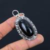 Daughters Day Deal 925 Sterling Silver Natural Obsidian Eye Wife Pendant Jewelry